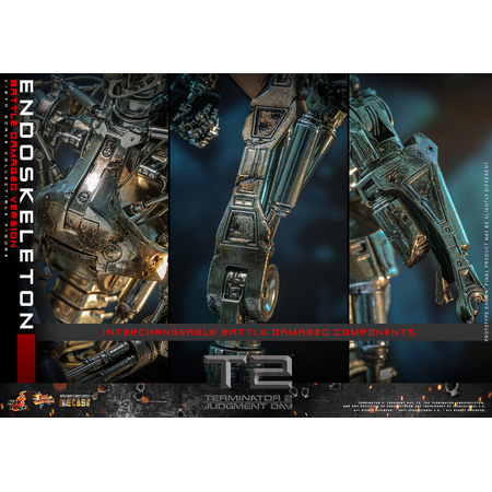 Terminator 2: Le Jugement Dernier Endosquelette (Version Endommagée par la Bataille) Diecast Figurine Échelle 1:6 Hot Toys MMS840D77 914879