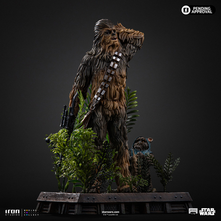 Star Wars: Épisode VI Le Retour du Jedi Chewbacca et Tokkat Statue Échelle 1:10 Iron Studios LUCSWR130325-10 914916