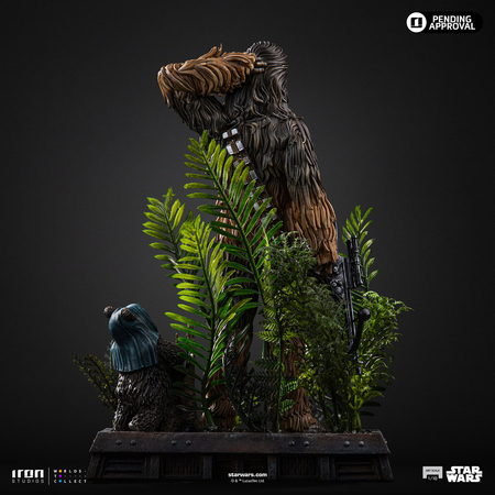 Star Wars: Épisode VI Le Retour du Jedi Chewbacca et Tokkat Statue Échelle 1:10 Iron Studios LUCSWR130325-10 914916