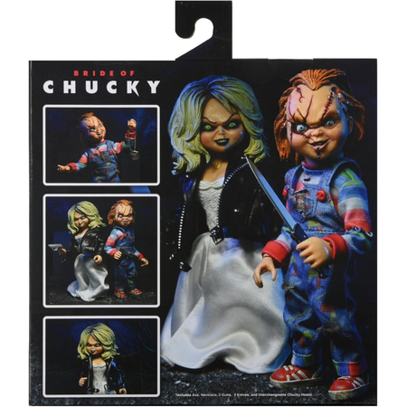La Fiancée de Chucky - Chucky et Tiffany Ensemble de 2 Figurines avec vêtements échelle 8 pouces NECA 42121