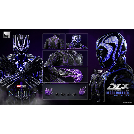 Marvel DLX Black Panther (Kinetic Energy Charged) Action Figure Threezero 3Z08210W0 914883