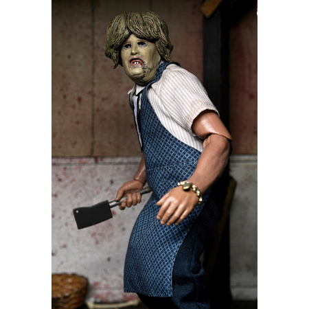 Texas Chainsaw Massacre - Leatherface with Old Lady Mask 8-inch Clothed Action Figure in Window Box Packaging NECA 41597