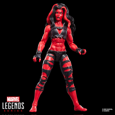 Marvel Legends Series Red She-Hulk Hulk Comics Collectible Figurine 6 pouces Hasbro G2082