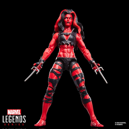 Marvel Legends Series Red She-Hulk Hulk Comics Collectible Figurine 6 pouces Hasbro G2082