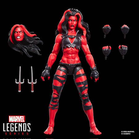Marvel Legends Series Red She-Hulk Hulk Comics Collectible Figurine 6 pouces Hasbro G2082