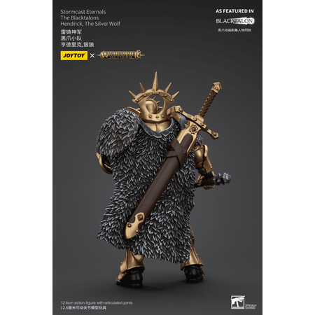 Warhammer 40K Stormcast Eternals The Blacktalons Hendrick The Silver Wolf Figurine Joytoy JT00904