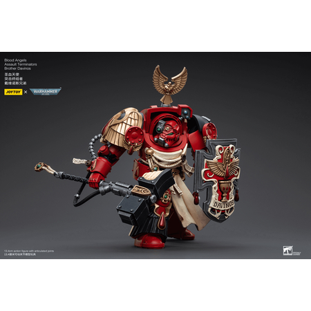 Warhammer 40K Terminators d'assaut des Blood Angels Frère Davinos figurine Joytoy JT5536