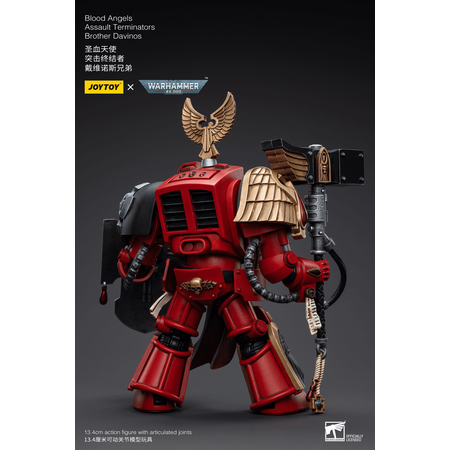 Warhammer 40K Terminators d'assaut des Blood Angels Frère Davinos figurine Joytoy JT5536