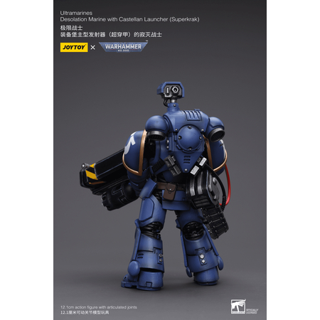 Warhammer 40K Ultramarines Desolation Marine with Castellan Launcher (Superkrak) Action Figure Joytoy JT8810
