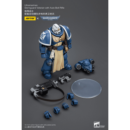 Warhammer 40K Ultramarines Sternguard Veteran with Auto Bolt Rifle Action Figure Joytoy JT9824