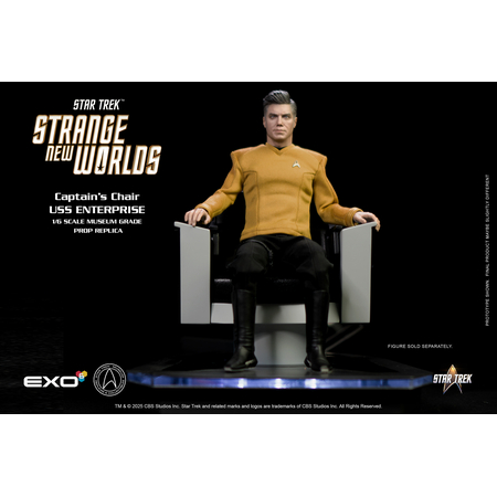 Star Trek: Strange New Worlds USS Enterprise Command Chair 1:6 Scale Prop Replica EXO-6 (EXO-02-128) 915121
