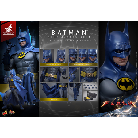 DC Batman (Costume Bleu et Gris) Figurine Échelle 1:6 Hot Toys MMS834 915011