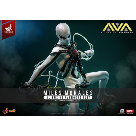 Marvel Miles Morales (Costume Aliens Vs Avengers Suit) Édition Limitée Figurine Échelle 1:6 Hot Toys CMS027 914881