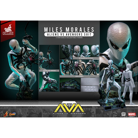 Marvel Miles Morales (Costume Aliens Vs Avengers Suit) Édition Limitée Figurine Échelle 1:6 Hot Toys CMS027 914881