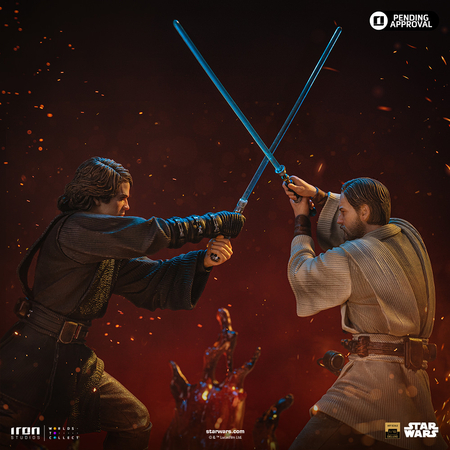 Star Wars Episode III: La revanche des Sith Anakin contre Obi-Wan Statue de Luxe Échelle 1:10 Iron Studios LUCSWR133225-10 915109