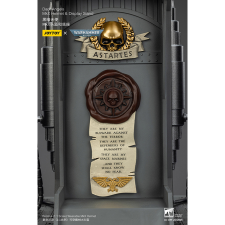 Warhammer 40K Dark Angels MkX Casque et Présentoir Échelle 1:1 Joytoy JT02762 915122