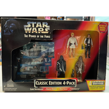 Star Wars The Power of the Force Classic Edition 4-Pack (Luke Skywalker, Han Solo, Darth Vader, Chewbacca) 3,75-inch action figures Hasbro 69595