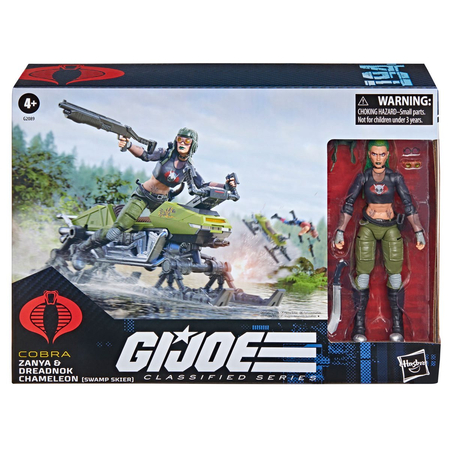 GI Joe Classified Series Zanya and Dreadnok Chameleon (Swamp Skier) Vehicle 6-Inch Action Figure Hasbro #194 G2089