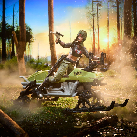 GI Joe Classified Series Zanya and Dreadnok Chameleon (Swamp Skier) Vehicle 6-Inch Action Figure Hasbro #194 G2089