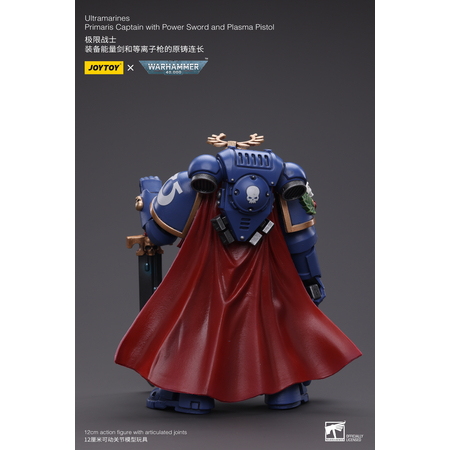 Warhammer 40K Ultramarines Capitaine Primaris avec Sabre de Puissance et Pistolet au Plasma Joy Toy JT6441