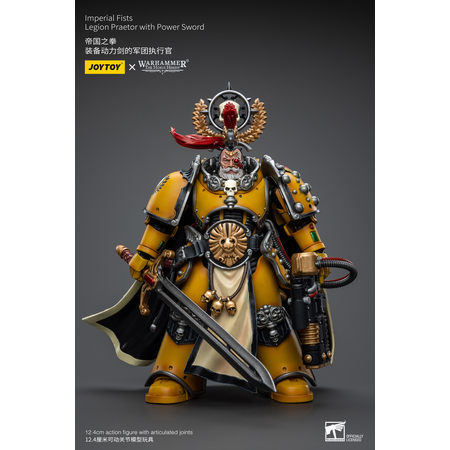 ​Warhammer 40K Imperial Fists Legion Praetor with Power Sword Joy Toy JT9138