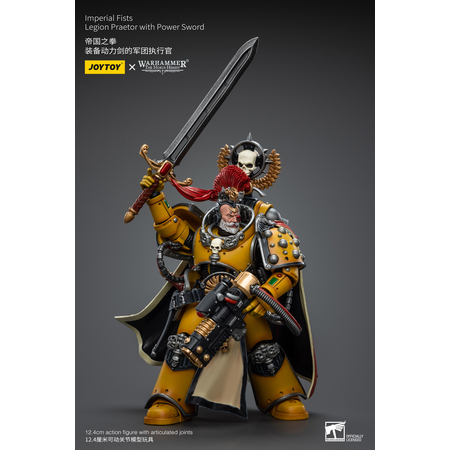 ​Warhammer 40K Imperial Fists Legion Praetor with Power Sword Joy Toy JT9138