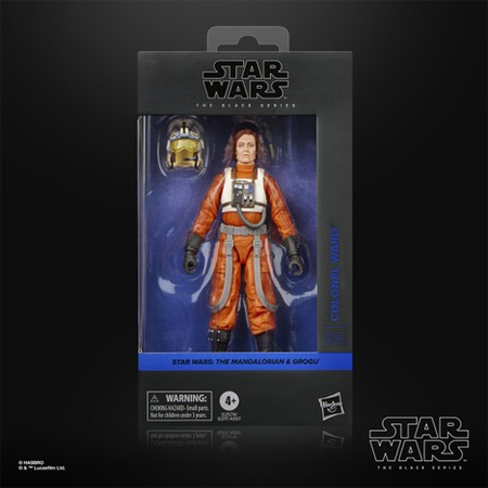 Star Wars The Black Series The Mandalorian & Grogu Colonal Ward (Black Box) 6-Inch Action Figure Hasbro #04 G2574