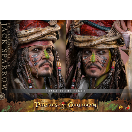 Pirates of the Caribbean: Dead Man’s Chest Pelegostos Chief Jack Sparrow 1:6 Scale Figure Hot Toys DX48 914584