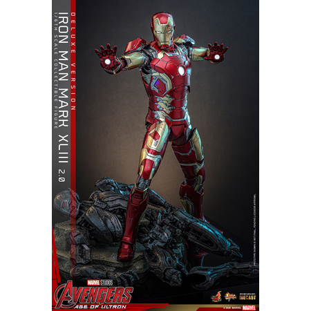 Marvel Iron Man Mark XLIII (2_0) Figurine Échelle 1:6 (Version de Luxe) Hot Toys MMS866D81 9153592