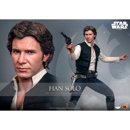Star Wars: A New Hope Han Solo Quarter Scale (1:4) Collectible Figure Hot Toys QS026 915342