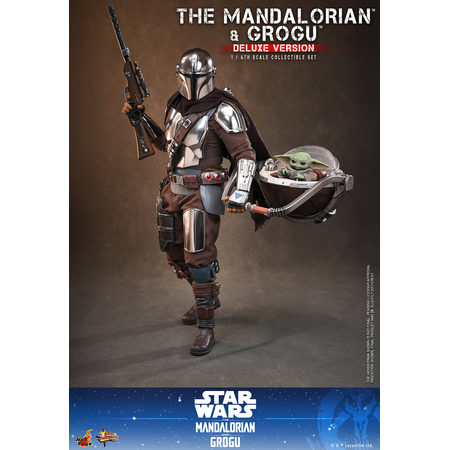 Star Wars The Mandalorian and Grogu (Deluxe Version) 1:6 Scale Figure Set Hot Toys MMS872 9152981