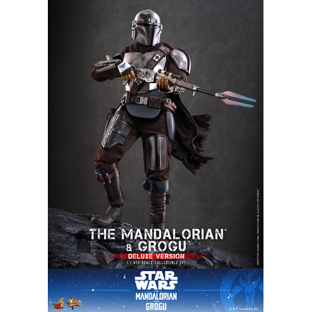 Star Wars The Mandalorian and Grogu (Deluxe Version) 1:6 Scale Figure Set Hot Toys MMS872 9152981