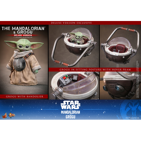 Star Wars The Mandalorian and Grogu (Deluxe Version) 1:6 Scale Figure Set Hot Toys MMS872 9152981