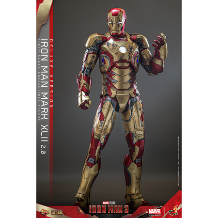 Marvel Iron Man 3 - Iron Man Mark XLII (Mark 42) 2_0 DELUXE VERSION SPECIAL EDITION 1:6 Scale Figure Hot Toys MMS759D66B 9136283