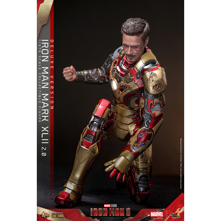 Marvel Iron Man 3 - Iron Man Mark XLII (Mark 42) 2_0 DELUXE VERSION SPECIAL EDITION 1:6 Scale Figure Hot Toys MMS759D66B 9136283