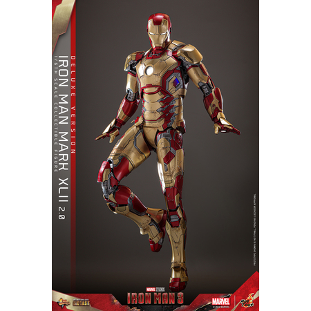 Marvel Iron Man 3 - Iron Man Mark XLII (Mark 42) 2_0 DELUXE VERSION SPECIAL EDITION 1:6 Scale Figure Hot Toys MMS759D66B 9136283