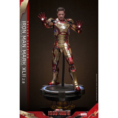 Marvel Iron Man 3 - Iron Man Mark XLII (Mark 42) 2_0 DELUXE VERSION SPECIAL EDITION 1:6 Scale Figure Hot Toys MMS759D66B 9136283
