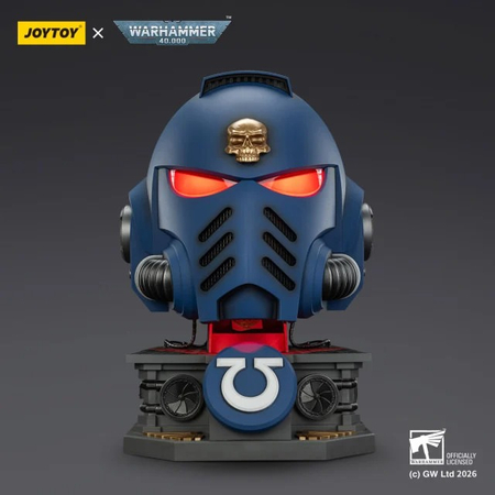 Warhammer 40K Ultramarines Captain MkX Helmet & Display Stand JoyToy JT03745