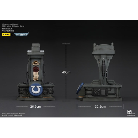 Warhammer 40K Ultramarines Captain MkX Helmet & Display Stand JoyToy JT03745