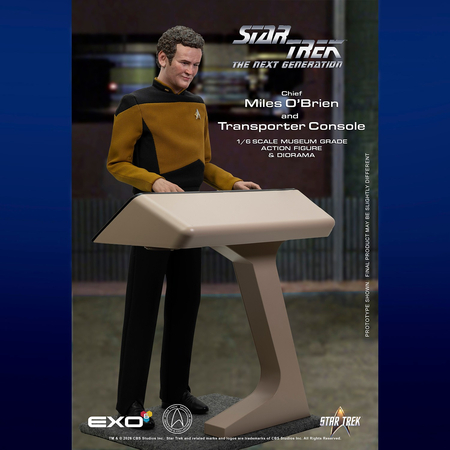 Star Trek: The Next Generation Transporter Chief Miles O'Brien with Transporter Console 1:6 Scale Figure Set EXO-6 (EXO-01-0118) 9157092