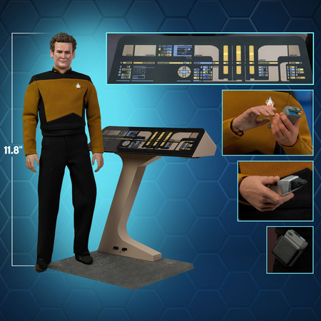 Star Trek: The Next Generation Transporter Chief Miles O'Brien with Transporter Console 1:6 Scale Figure Set EXO-6 (EXO-01-0118) 9157092