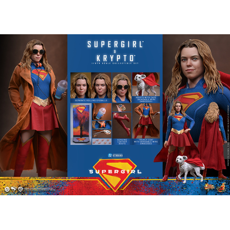 DC Supergirl & Krypto 1:6 Scale Figure Set Hot Toys MMS869 915560