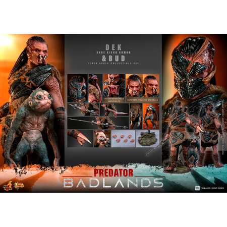 Predator: Badlands - Dek (Bone Bison Armor) and Bud Collectible 1:6 Scale Figure Set Hot Toys MMS873 915532