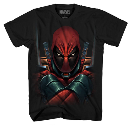Deadpool Dead Close Black T-Shirt XL