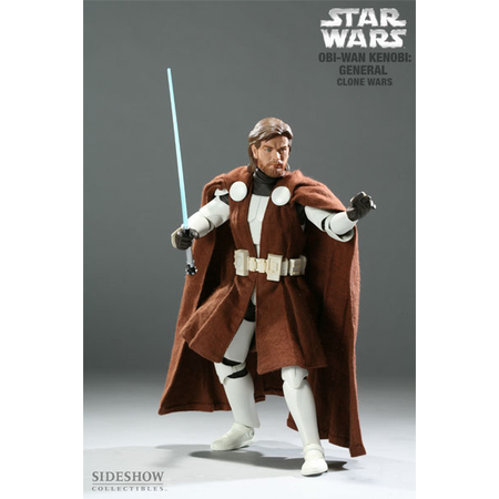 Star Wars Général Obi-Wan Kenobi Jedi Master (Clone Wars) figurine 1:6 Sideshow Collectibles 2175