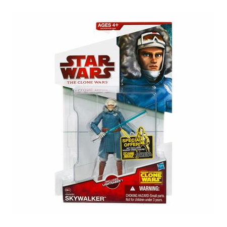Star Wars Clone Wars Anakin Skywalker figurine 3 3/4" (CW07) Hasbro
