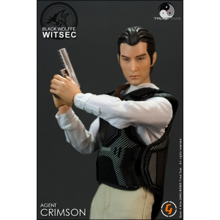 Black Wolffe WITSEC Agent Crimson Witness security12 in action figure Triad  Toys