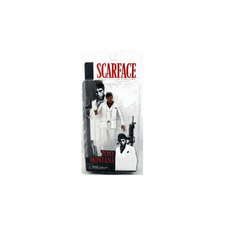 Scarface Habit Blanc avec Pistolet figurne 7 po NECA