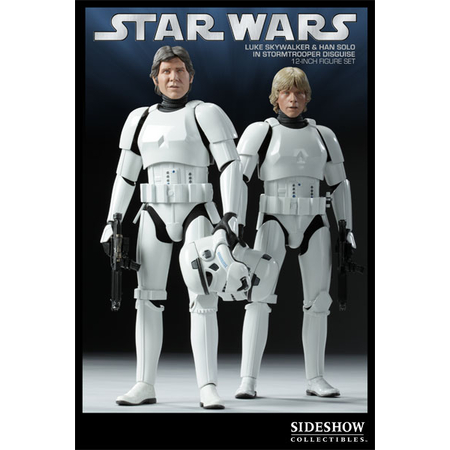 Han Solo and Luke Skywalker in Stormtrooper Disguise