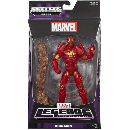 Marvel Legends Guardians of the Galaxy Infinite Series -  Iron Man 6-inch scale action figure (BAF Groot) Hasbro
